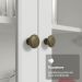 Cristaleira Suspensa 70 cm 2 Portas de Vidro Branco Vik Madesa