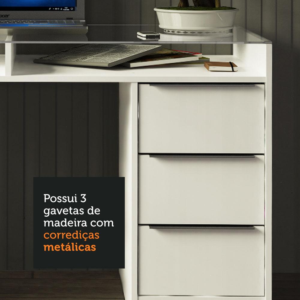 Escrivaninha 1 Porta e 3 Gavetas Madesa Chicago