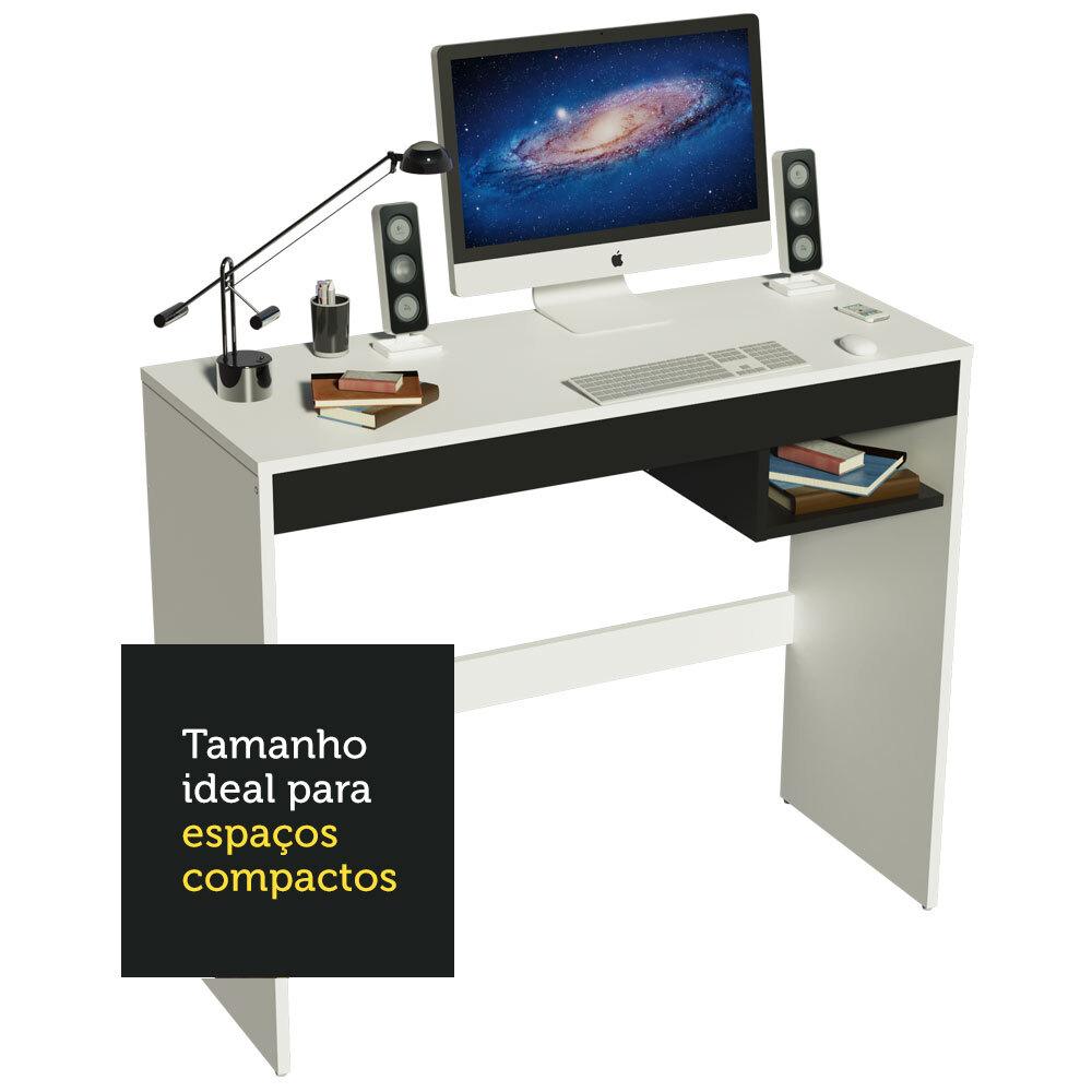 Escrivaninha Madesa Rubi com Tampo de Madeira e 1 Nicho
