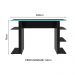 Escrivaninha Mesa para Computador Gamer Preto/Azul 9424 Madesa