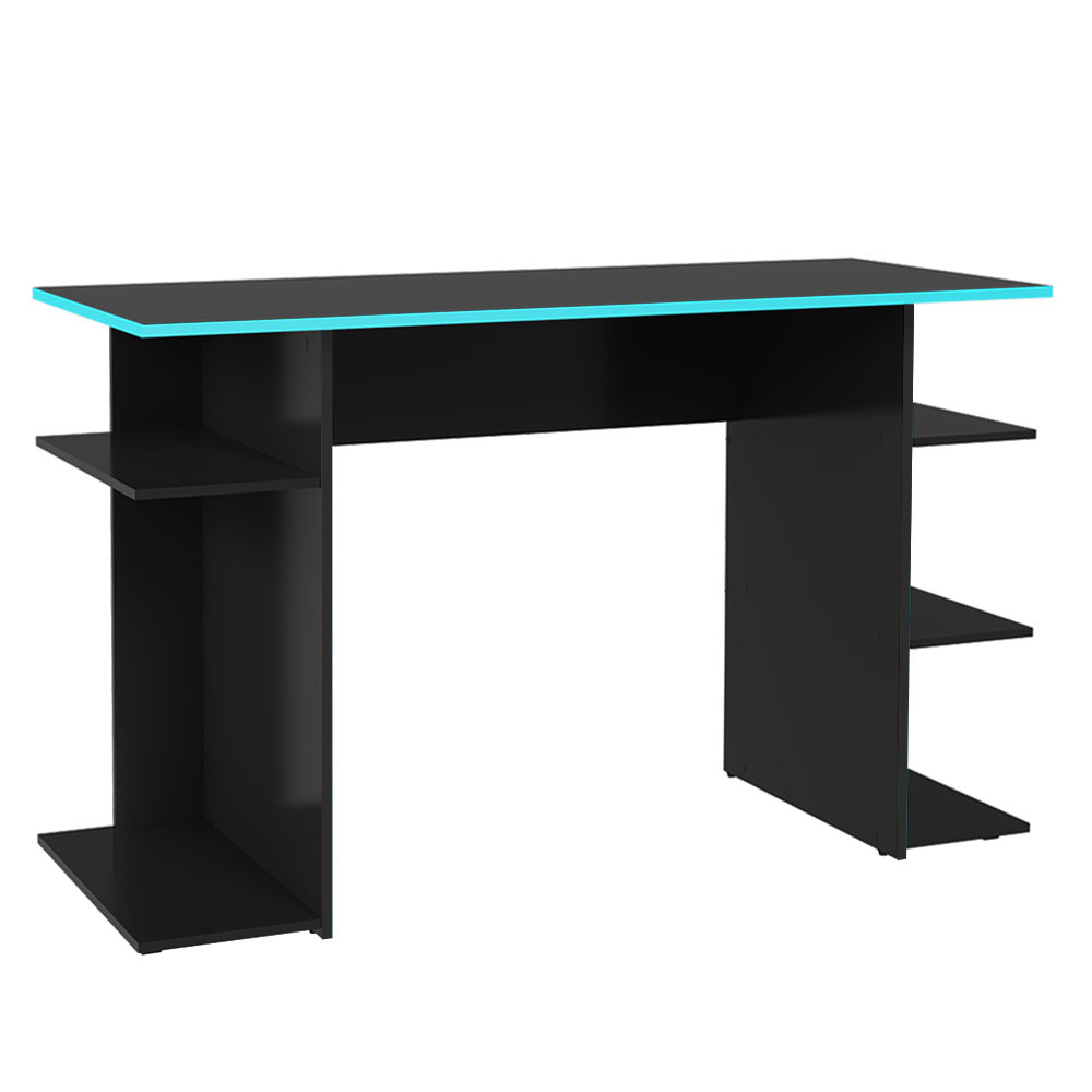 Escrivaninha Mesa para Computador Gamer Preto/Azul 9424 Madesa
