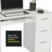 Escrivaninha Mesa para Computador Madesa Alaska 3 Gavetas 1 Porta - Branco