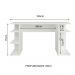 Escrivaninha Mesa para Computador Office 9409 Madesa - Branco