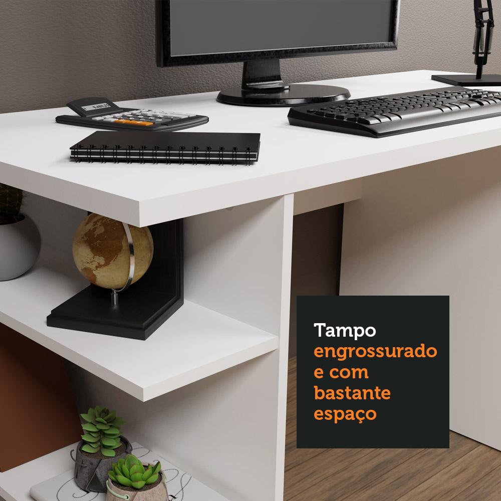 Escrivaninha Mesa para Computador Office 9409 Madesa - Branco