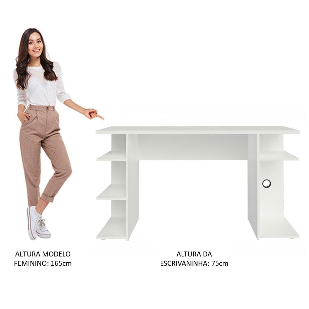 Escrivaninha Mesa para Computador Office 9409 Madesa - Branco