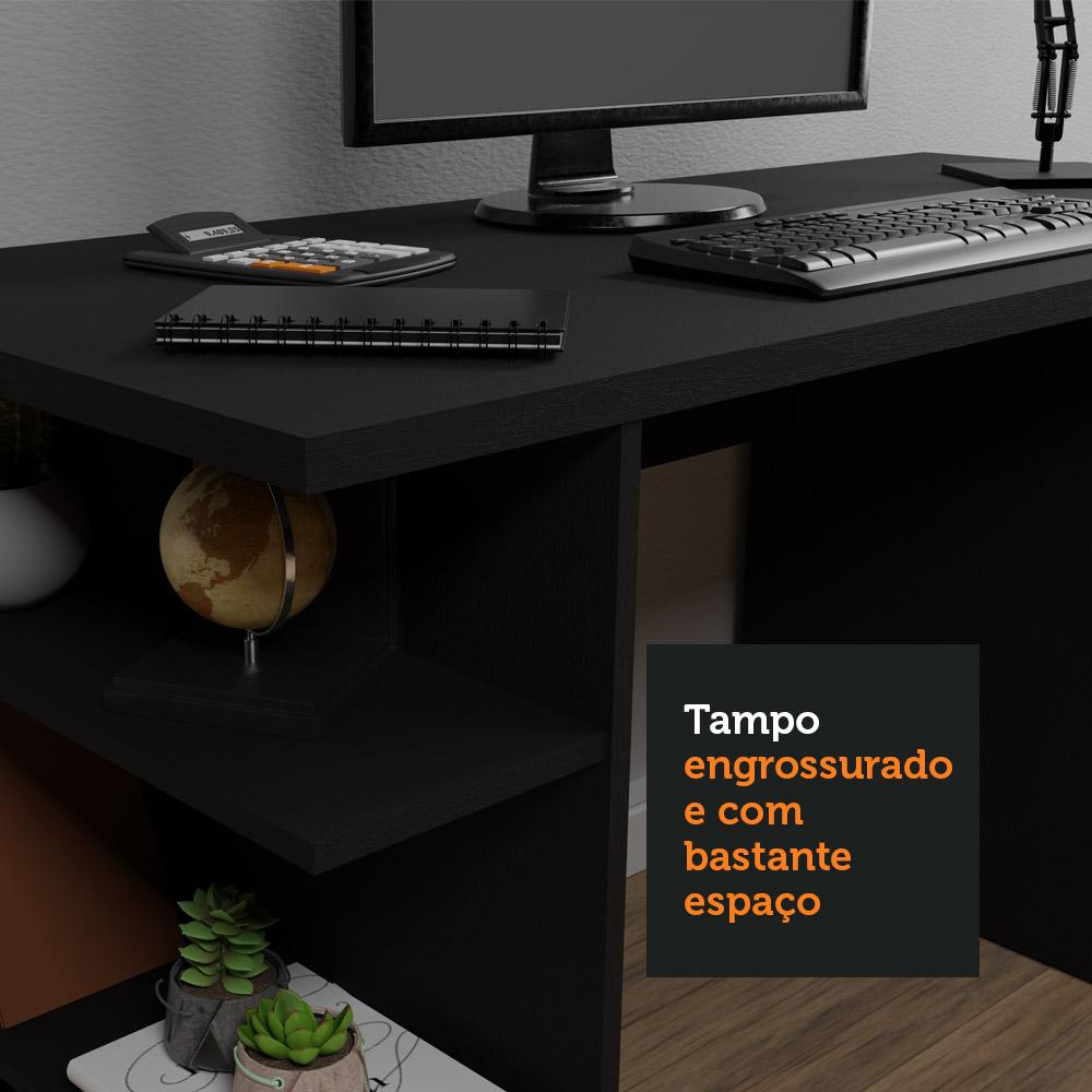 Escrivaninha Mesa para Computador Office 9409 Madesa - Preto