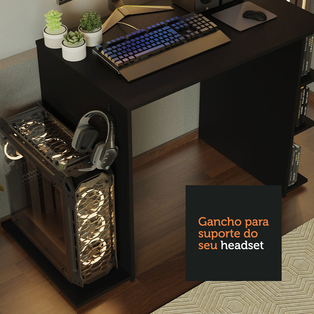 Escrivaninha Mesa para Computador Office Preto 9414 Madesa