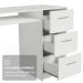 Escrivaninha Penteadeira 136cm 1 Porta 3 Gavetas Branco Madesa