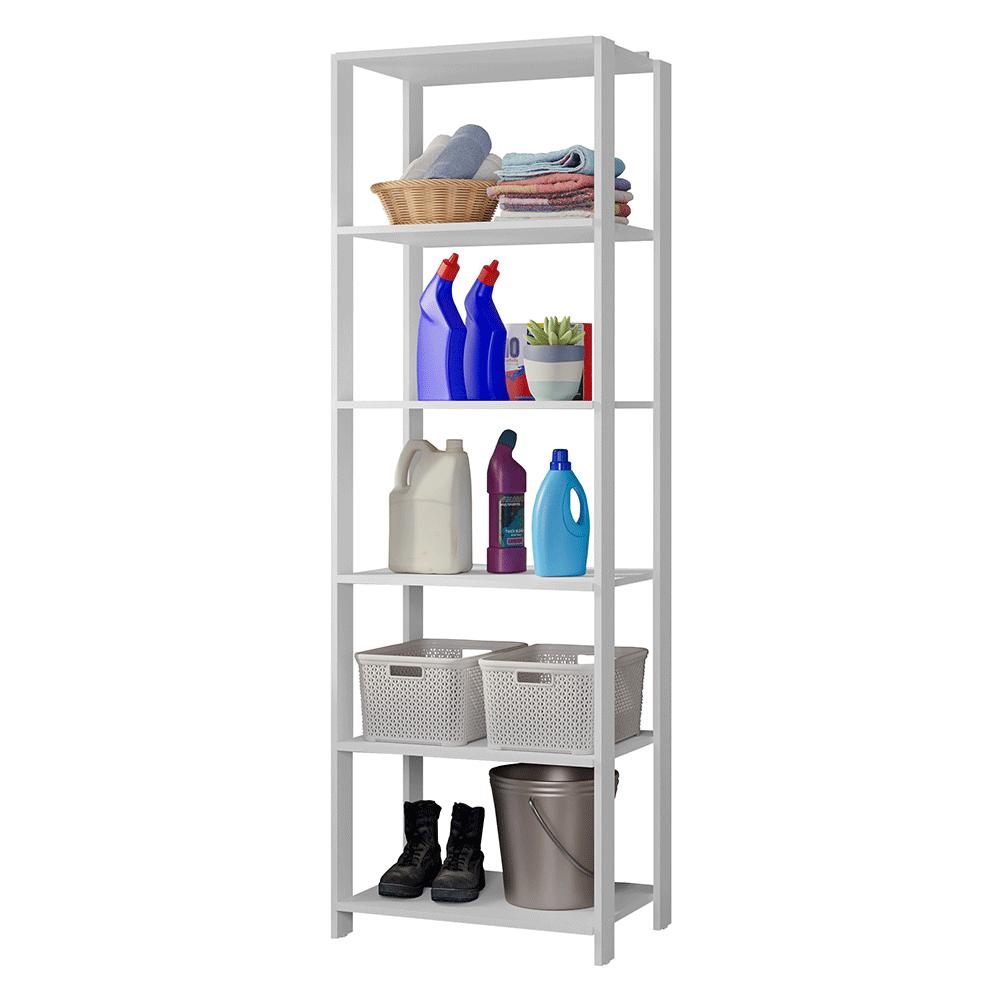 Estante Armário Multiuso para Lavanderia 59cm Branco Madesa