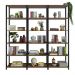 Estante Armário Multiuso para Livros 177cm Rustic/Preto Madesa