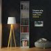 Estante Livreiro Madesa 6906 com 6 Nichos - Cinza