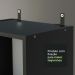 Estante Livreiro Madesa 6906 com 6 Nichos - Preto