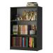 Estante Livreiro Madesa 6907 com 3 Nichos - Preto