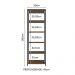 Estante Multiuso para Lavanderia 59cm Rustic/Preto Madesa