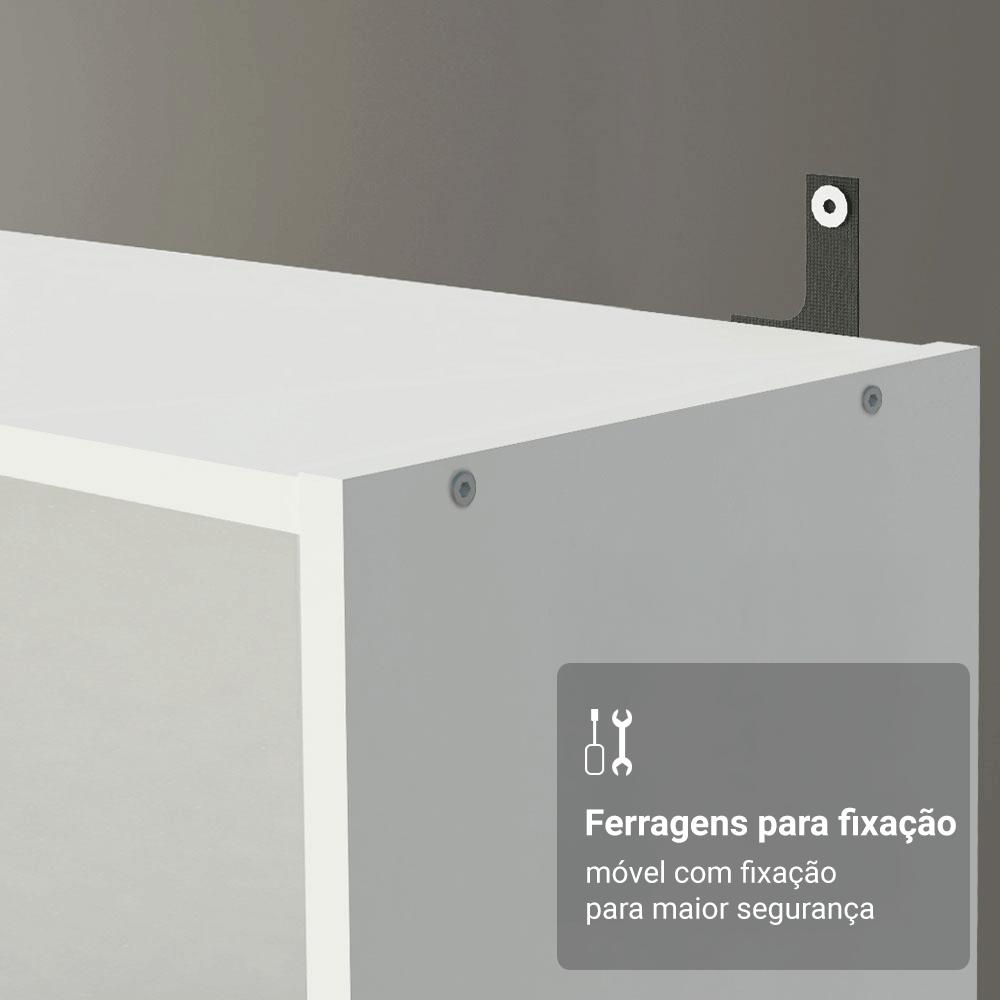 Estante Sapateira 3 Prateleiras Sem Portas Branco Madesa