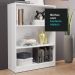 Estante para Livros Home Sala Madesa 6907 com 3 Nichos - Branco