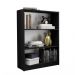Estante para Livros Home Sala Madesa 6907 com 3 Nichos - Preto