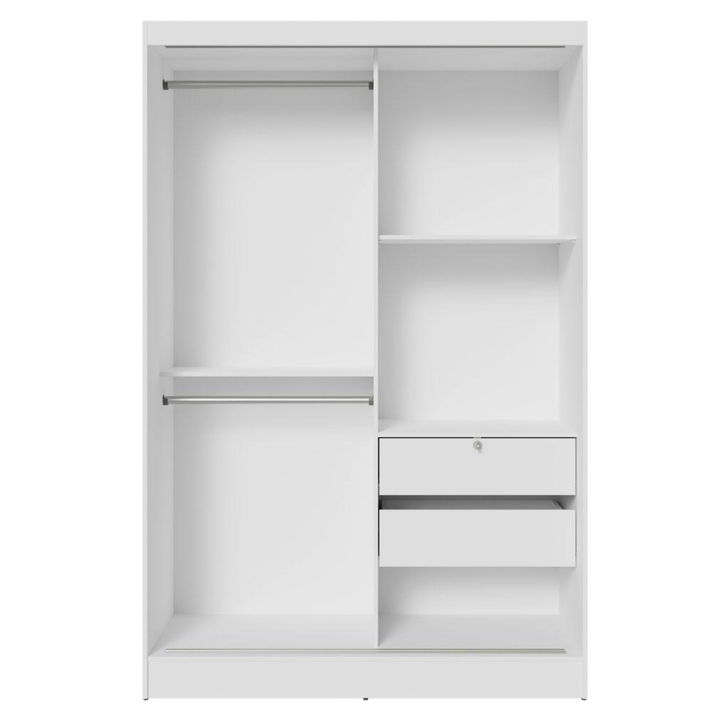 Guarda-Roupa 2 Portas de Correr Branco Max Madesa
