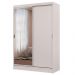 Guarda-Roupa 2 Portas de Correr com Espelho Branco Max Madesa