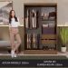 Guarda-Roupa 2 Portas de Correr com Espelho Rustic Max Madesa