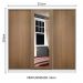 Guarda Roupa Casal 100% MDF Madesa Eros 3 Portas de Correr com Espelho - Branco/Rustic