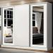 Guarda-Roupa Casal 100% MDF Madesa Eros 3 Portas de Correr com Espelhos - Branco