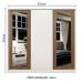 Guarda-Roupa Casal 100% MDF Madesa Eros 3 Portas de Correr com Espelhos - Branco/Rustic/Branco