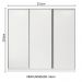 Guarda-Roupa Casal 100% MDF Madesa Nantes 3 Portas de Correr Branco