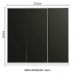Guarda Roupa Casal 100% MDF Madesa Royale 3 Portas de Correr - Branco/Preto