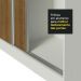 Guarda Roupa Casal 100% MDF Madesa Royale 3 Portas de Correr - Branco/Rustic