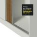 Guarda Roupa Casal 100% MDF Madesa Royale 3 Portas de Correr - Branco/Rustic/Branco