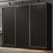 Guarda Roupa Casal 100% MDF Madesa Royale 3 Portas de Correr - Preto