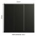 Guarda Roupa Casal 100% MDF Madesa Royale 3 Portas de Correr - Preto