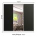 Guarda Roupa Casal 100% MDF Madesa Royale 3 Portas de Correr com Espelho - Branco/Preto
