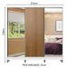 Guarda Roupa Casal 100% MDF Madesa Royale 3 Portas de Correr com Espelho com Pés - Branco/Rustic