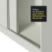 Guarda Roupa Casal 100% MDF Madesa Royale 3 Portas de Correr com Espelhos - Branco