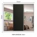 Guarda Roupa Casal 100% MDF Madesa Royale 3 Portas de Correr com Espelhos - Branco/Preto