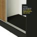 Guarda Roupa Casal 100% MDF Madesa Royale 3 Portas de Correr com Espelhos - Preto/Rustic