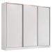 Guarda Roupa Casal 100% MDF Madesa Zurique 3 Portas de Correr - Branco