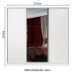 Guarda Roupa Casal 100% MDF Madesa Zurique 3 Portas de Correr com Espelho - Branco