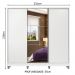 Guarda Roupa Casal 100% MDF Madesa Zurique 3 Portas de Correr com Espelho com Pés - Branco