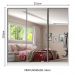 Guarda Roupa Casal 100% MDF com Espelho Madesa Royale 3 Portas de Correr