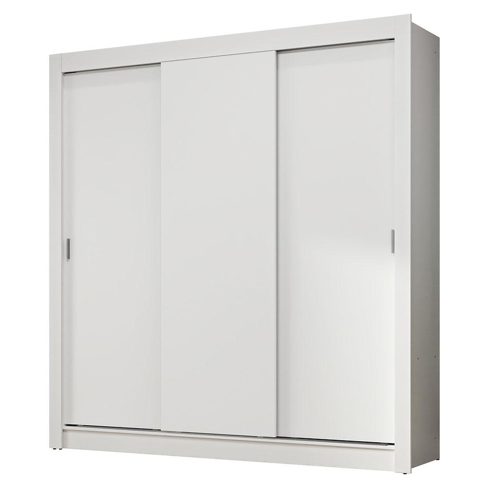 Guarda-Roupa Casal 3 Portas de Correr Branco Nobre Madesa