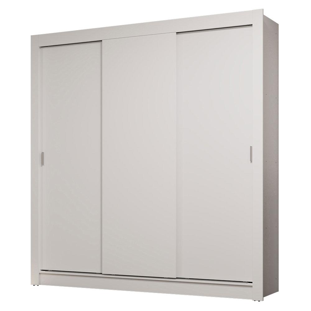 Guarda-Roupa Casal 3 Portas de Correr Branco Sublime Madesa