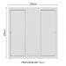 Guarda-Roupa Casal 3 Portas de Correr Branco Sublime Plus Madesa