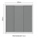 Guarda-Roupa Casal 3 Portas de Correr Branco/Cinza Nobre Madesa