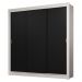 Guarda-Roupa Casal 3 Portas de Correr Branco/Preto Sublime Madesa
