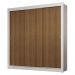 Guarda-Roupa Casal 3 Portas de Correr Branco/Rustic Sublime Madesa