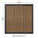 Guarda-Roupa Casal 3 Portas de Correr Preto/Rustic Sublime Madesa