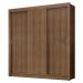 Guarda-Roupa Casal 3 Portas de Correr Rustic Nobre Madesa